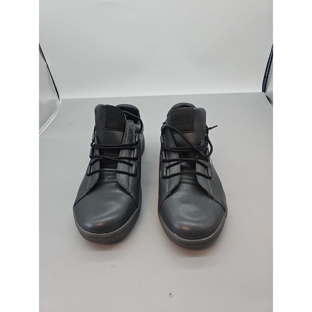 Goats Low Top Womens Sneakers 34GM011 Lace Up Black Leather sz 12 US